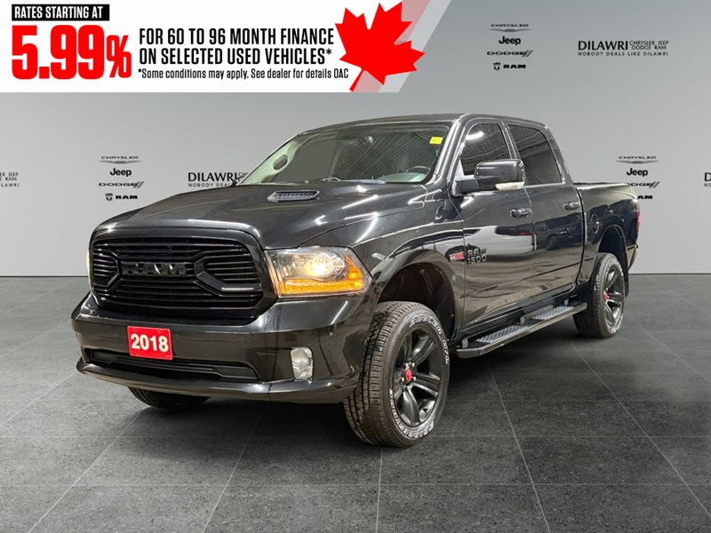 2018 RAM 1500 Sport 4x4 Crew Cab 5'7" Box *Ltd Avail*