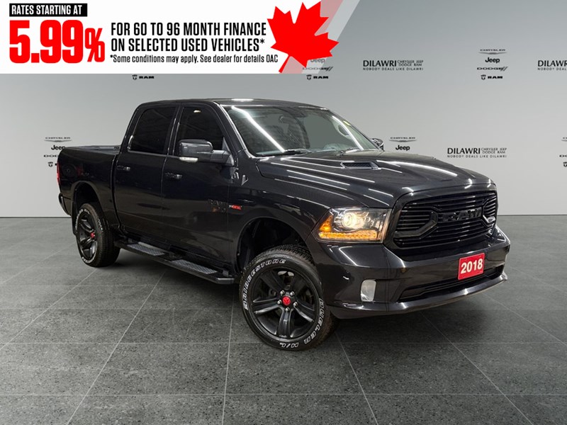 2018 RAM 1500 Sport 4x4 Crew Cab 5'7" Box *Ltd Avail*
