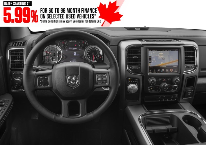 2017 RAM 1500 4WD Crew Cab 140.5" Sport Interior Shot 3