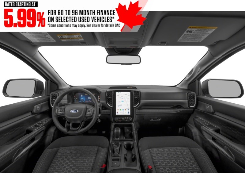 2024 Ford Ranger XLT 4WD SuperCrew 5' Box Interior Shot 6
