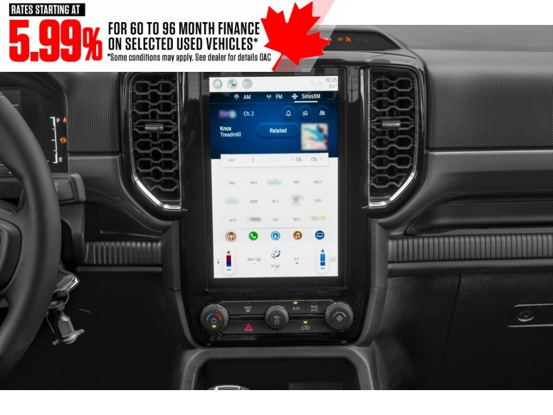 2024 Ford Ranger XLT 4WD SuperCrew 5' Box Interior Shot 2