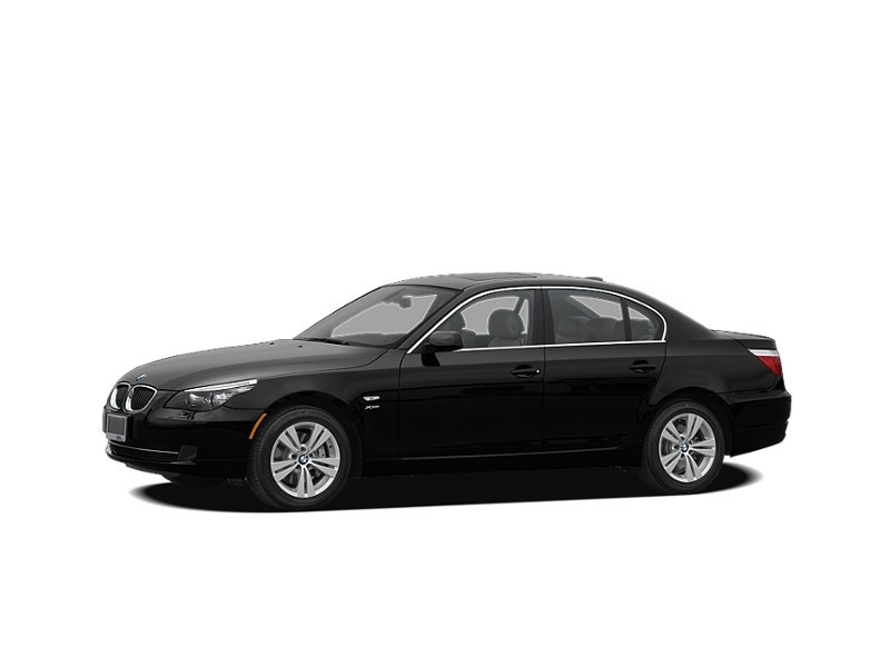 2009 BMW 528 4dr Sdn 528i RWD Jet Black  Shot 4