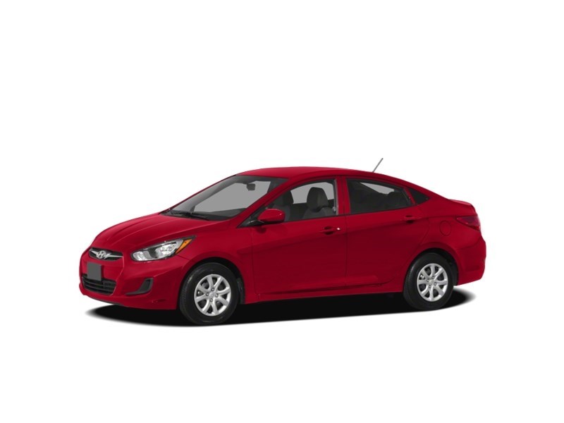 2012 Hyundai Accent 4dr Sdn Man GL Boston Red Metallic  Shot 2