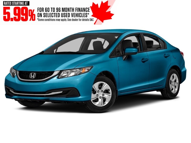 2014 Honda Civic 4dr CVT LX Dyno Blue Pearl  Shot 4