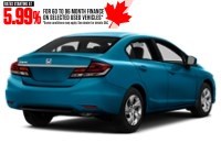 2014 Honda Civic 4dr CVT LX Dyno Blue Pearl  Shot 2