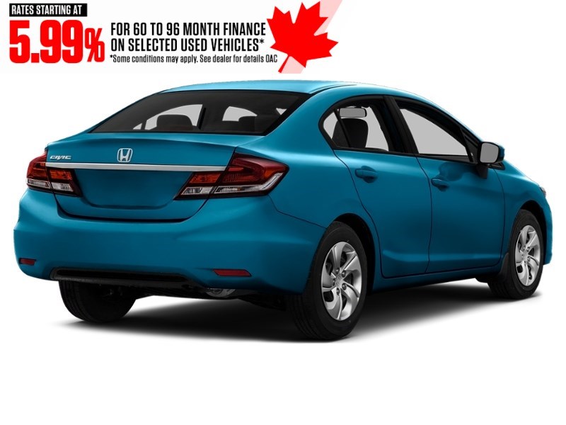 2014 Honda Civic 4dr CVT LX Dyno Blue Pearl  Shot 2