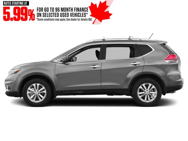 2016 Nissan Rogue AWD 4dr S Brilliant Silver Metallic  Shot 3