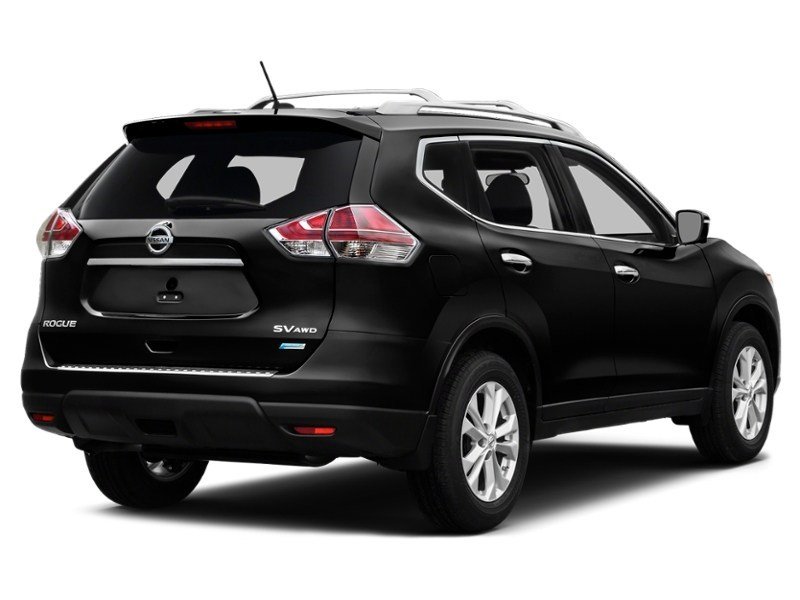 2015 Nissan Rogue AWD 4dr S Super Black  Shot 2
