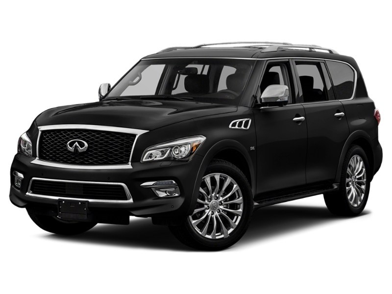 2016 INFINITI QX80 4WD 4dr 7-Passenger Black Obsidian  Shot 34