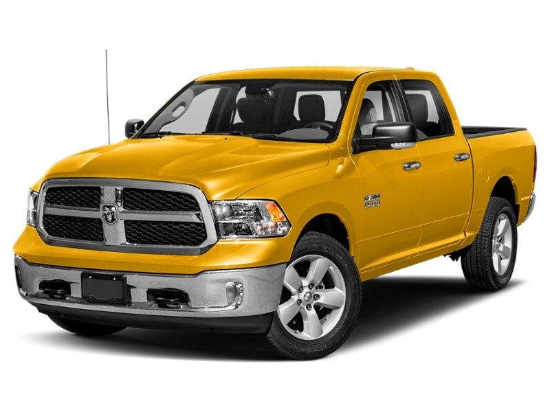 2017 RAM 1500 4WD Crew Cab 140.5" Big Horn Construction Yellow  Shot 58