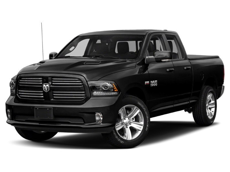 2017 RAM 1500 4WD Quad Cab 140.5" Sport Brilliant Black Crystal Pearl  Shot 1