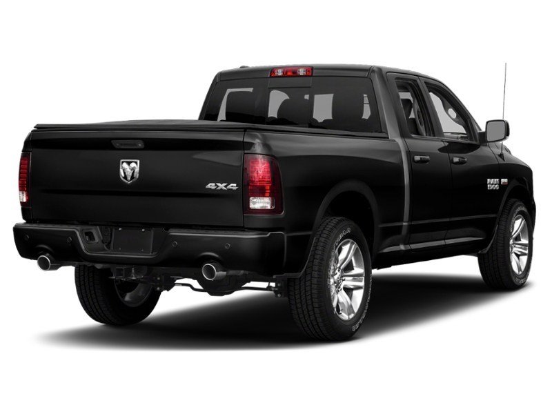 2017 RAM 1500 4WD Quad Cab 140.5" Sport Brilliant Black Crystal Pearl  Shot 2