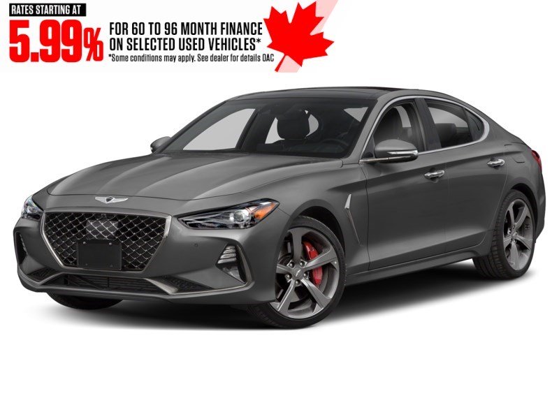 2019 Genesis G70 3.3T Sport AWD Himalayan Grey Metallic  Shot 1