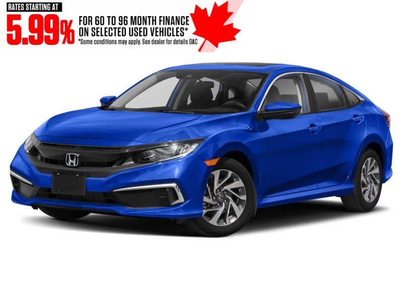 2021 Honda Civic EX CVT Aegean Blue Metallic  Shot 1