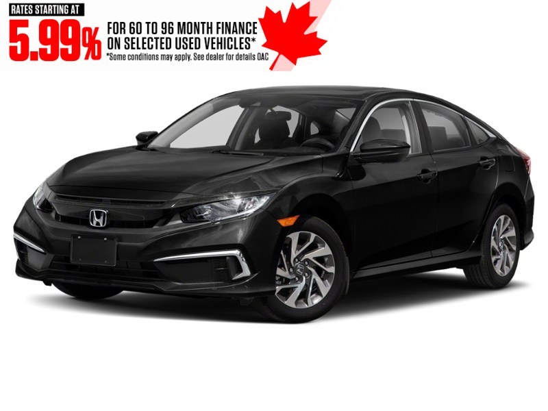 2021 Honda Civic EX CVT Crystal Black Pearl  Shot 1