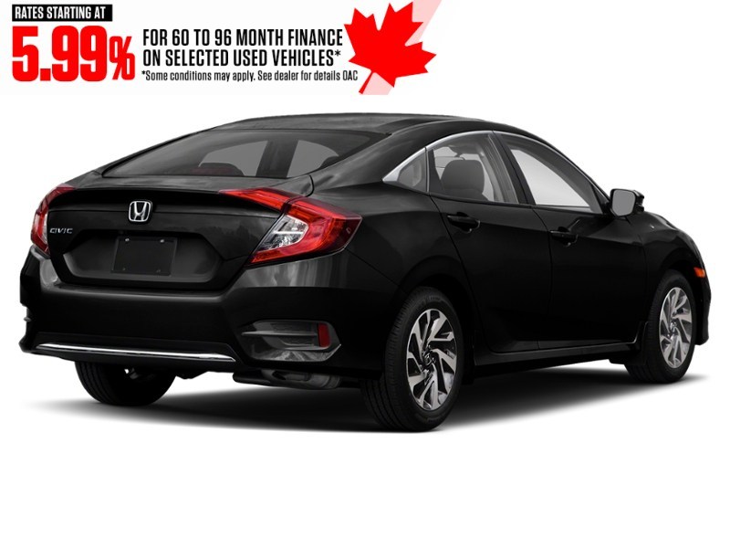 2021 Honda Civic EX CVT Crystal Black Pearl  Shot 6