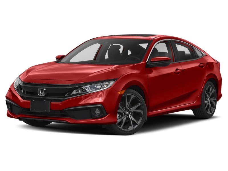 2020 Honda Civic Sport CVT Rallye Red  Shot 4