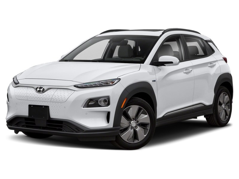2019 Hyundai Kona Electric Ultimate FWD Chalk White Metallic  Shot 1