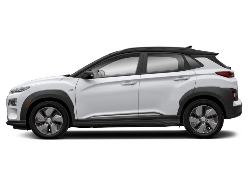 2021 Hyundai Kona Electric Preferred w/Two-Tone Roof FWD Chalk White w/Black Roof  Shot 3