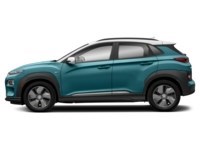 2021 Hyundai Kona Electric Preferred w/Two-Tone Roof FWD Ceramic Blue w/White Roof  Shot 9
