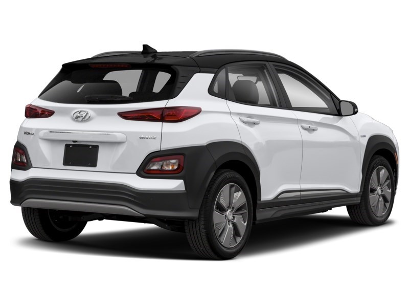 2021 Hyundai Kona Electric Preferred w/Two-Tone Roof FWD Chalk White w/Black Roof  Shot 2
