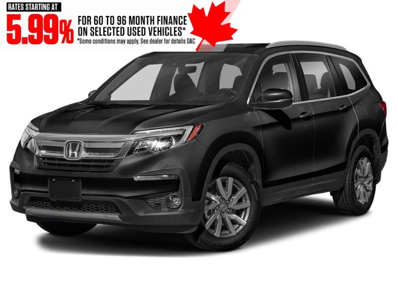 2021 Honda Pilot EX-L Navi AWD Crystal Black Pearl  Shot 4