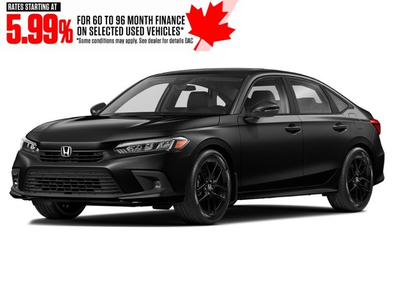 2023 Honda Civic Sport CVT Crystal Black Pearl  Shot 1