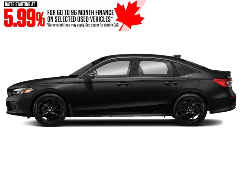 2023 Honda Civic Sport CVT Crystal Black Pearl  Shot 2