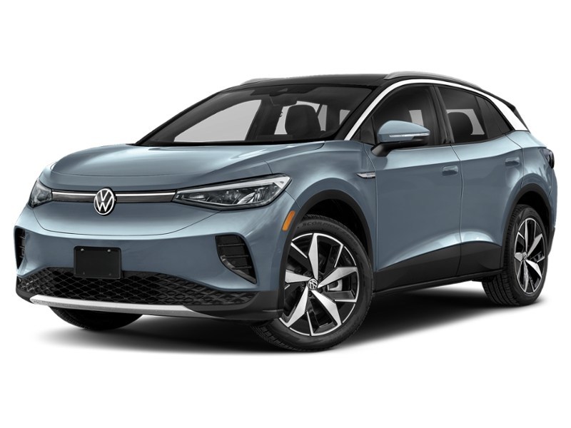 2023 Volkswagen ID.4 Pro AWD w/SK On Battery Ice Grey Metallic w/Black Roof  Shot 45