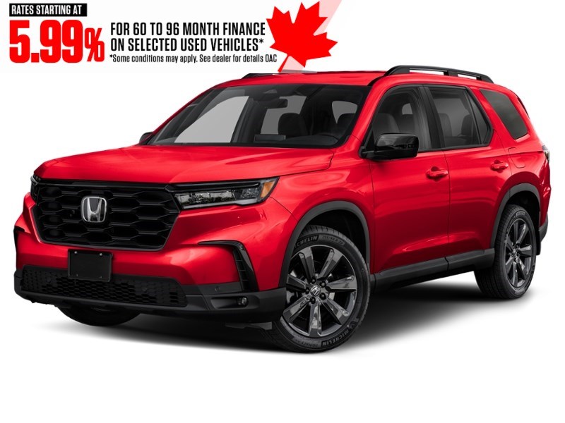 2023 Honda Pilot Sport AWD Radiant Red Metallic II  Shot 4