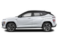 2025 Hyundai Kona 1.6T N Line Ultimate AWD w/Two-Tone Roof Atlas White w/Abyss Black Roof  Shot 2