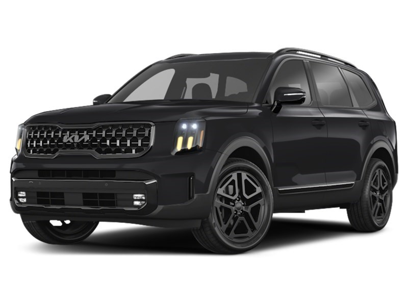2025 Kia Telluride X-Line AWD w/Terracotta Brown Interior Ebony Black  Shot 2