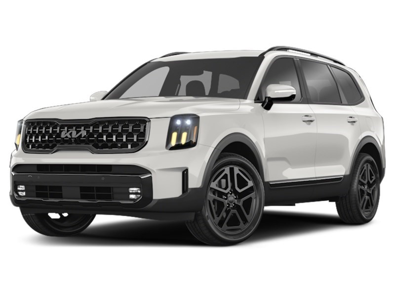 2025 Kia Telluride X-Line AWD w/Terracotta Brown Interior Glacial White Pearl  Shot 4