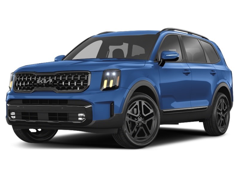 2025 Kia Telluride X-Line AWD w/Terracotta Brown Interior Midnight Lake Blue  Shot 8
