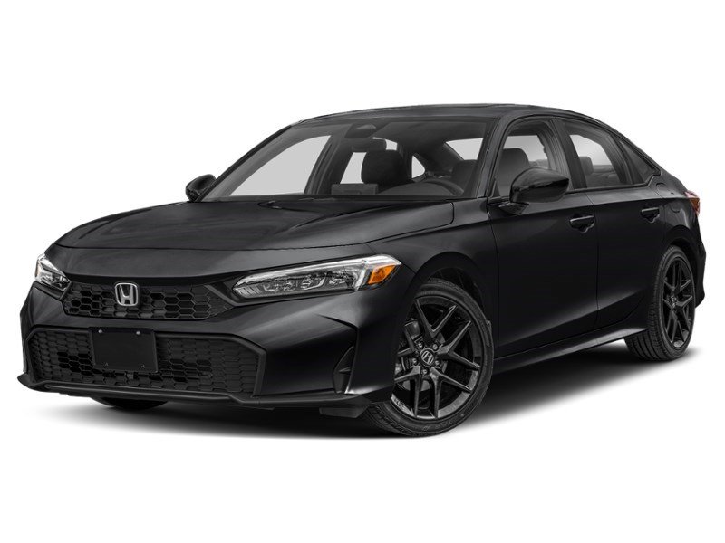 2025 Honda Civic Sport CVT Crystal Black Pearl  Shot 4