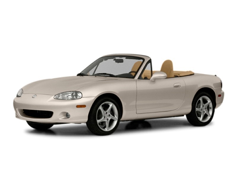 2003 Mazda MX-5 Miata 2dr Conv Manual Sunlight Silver Metallic  Shot 1