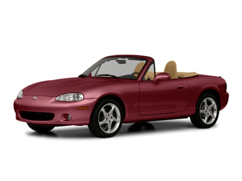 2003 Mazda MX-5 Miata 2dr Conv Manual Garnet Red Mica  Shot 4