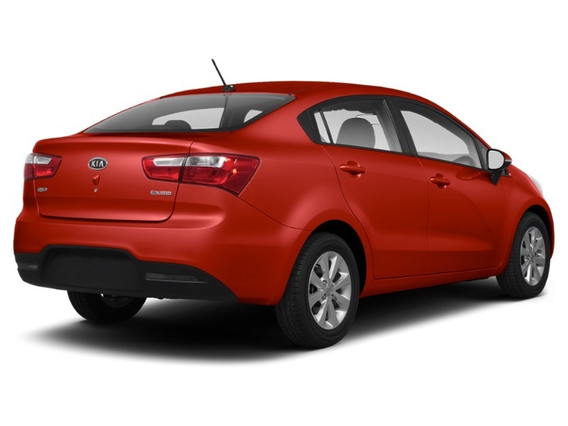 2013 Kia Rio 4dr Sdn Auto EX Signal Red Metallic  Shot 24