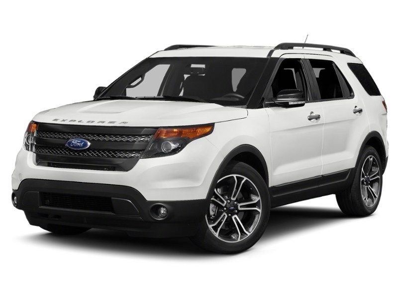 2014 Ford Explorer 4WD 4dr Sport White Platinum Metallic Tri-Coat  Shot 4