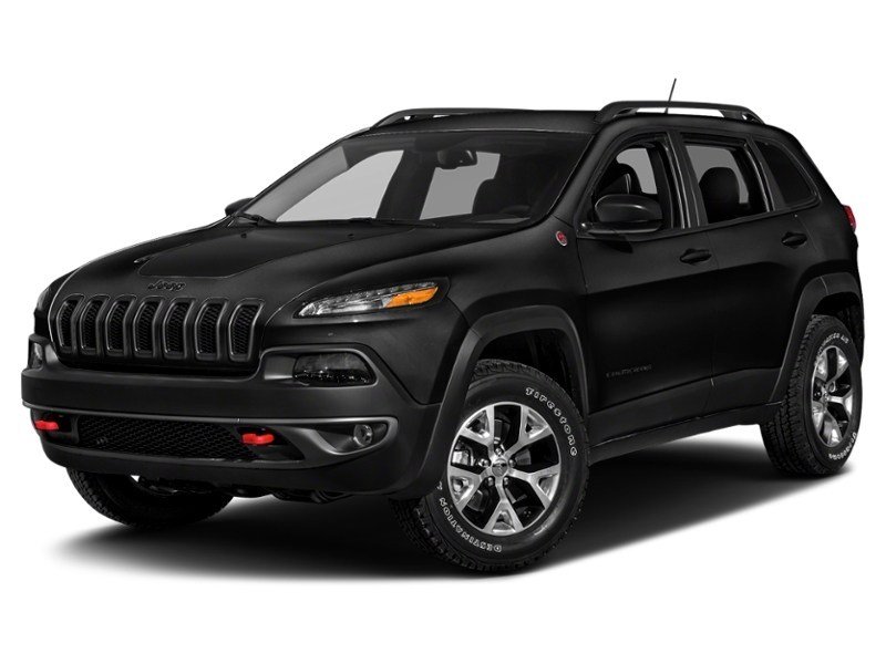 2017 Jeep Cherokee 4WD 4dr Trailhawk Diamond Black Crystal Pearl  Shot 1