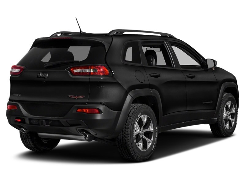 2017 Jeep Cherokee 4WD 4dr Trailhawk Diamond Black Crystal Pearl  Shot 2
