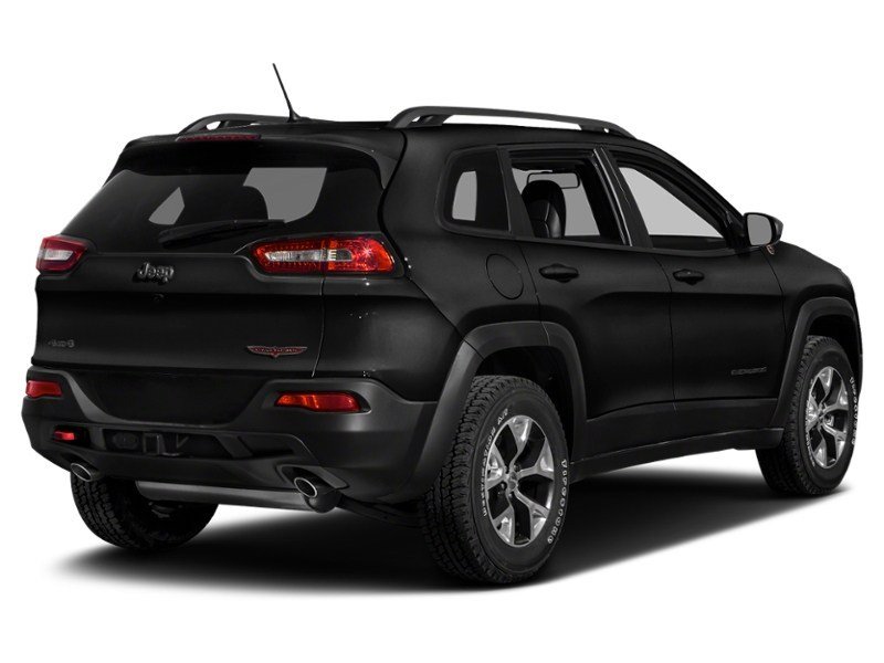 2017 Jeep Cherokee 4WD 4dr Trailhawk Diamond Black Crystal Pearl  Shot 2