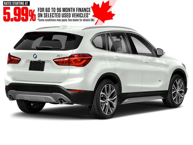 2018 BMW X1 xDrive28i Sports Activity Vehicle Alpine White  Shot 2