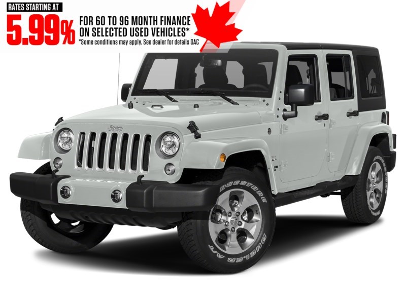 2017 Jeep Wrangler Unlimited 4WD 4dr Sahara Bright White  Shot 4