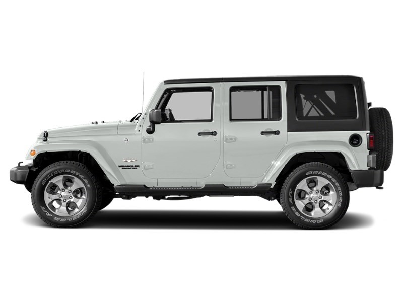 2018 Jeep Wrangler JK Unlimited Sahara 4x4 Bright White  Shot 3