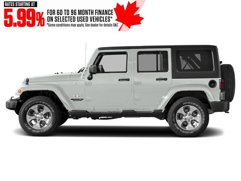 2017 Jeep Wrangler Unlimited 4WD 4dr Sahara Bright White  Shot 3