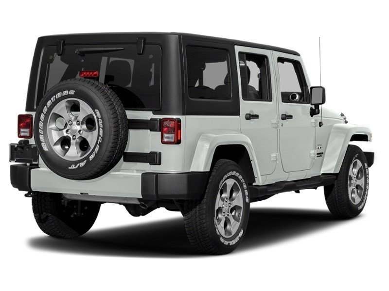 2018 Jeep Wrangler JK Unlimited Sahara 4x4 Bright White  Shot 2