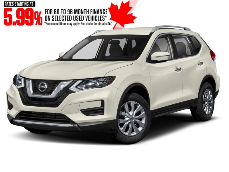 2017 Nissan Rogue AWD 4dr S Glacier White  Shot 4