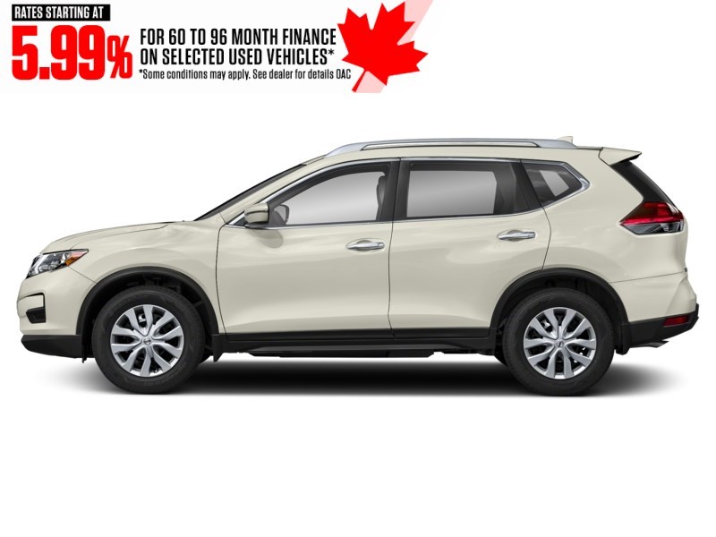 2017 Nissan Rogue AWD 4dr S Glacier White  Shot 3