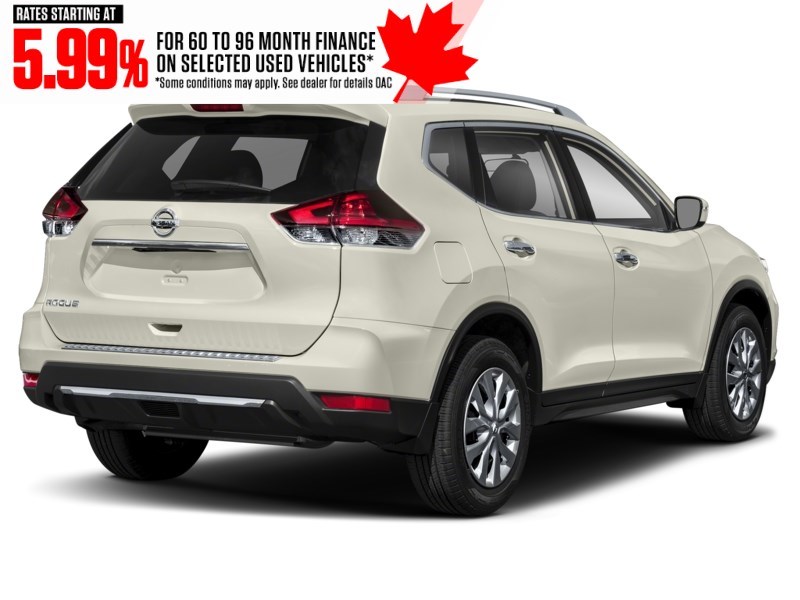 2017 Nissan Rogue AWD 4dr S Glacier White  Shot 2